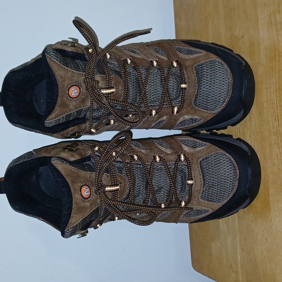 NWOT Merrell Men's Brown Hiking Shoes - Picture 6 of 11